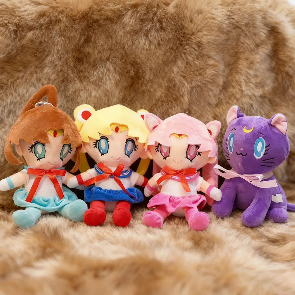 

Япония Аниме Сейлор Мун Плюшевые игрушки Цукино Усаги Кайо Мичи Мягкая кукла Девичий декор комнаты Мягкие кавайные подарки для подруги