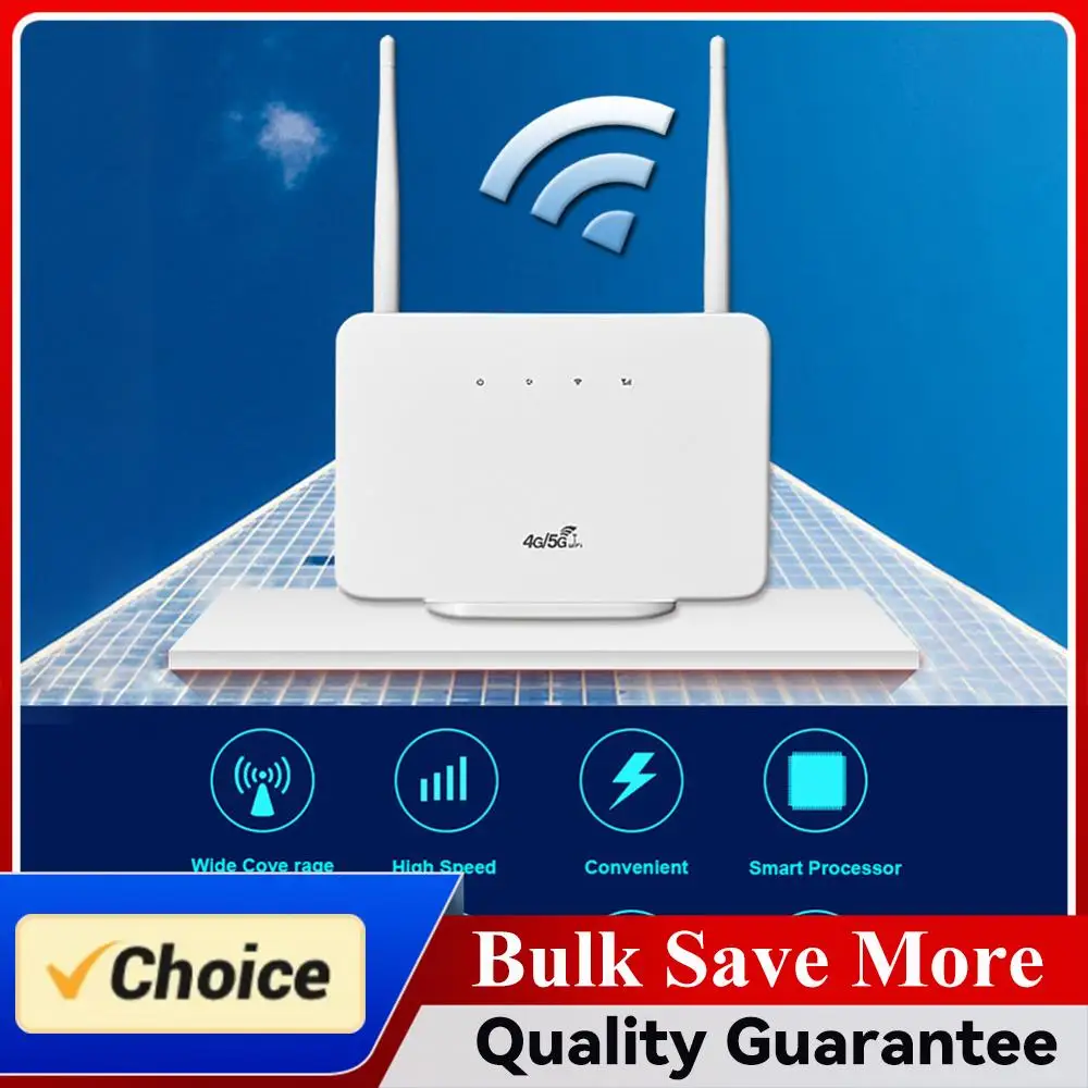 

4G Wireless Router 300Mbps CPE106-E 4G Router Wireless Modem External Antenna with Sim Card Slot EU Plug for Home Travel Work