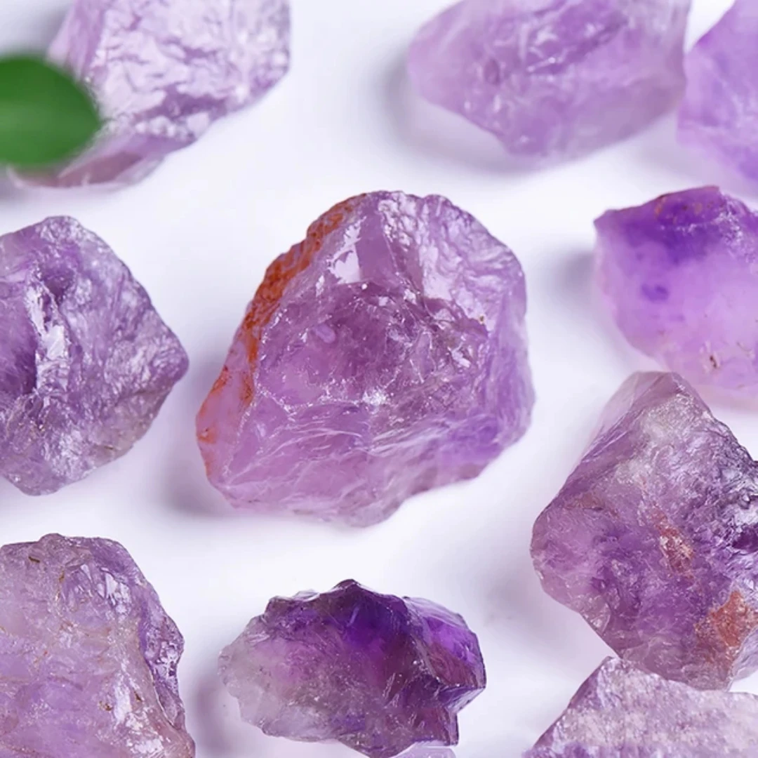 40g/120g/240g Piedra rugosa de cristal de amatista de luz Natural, piedra de grava caída de cristal de amatista claro, regalos decorados con cristales