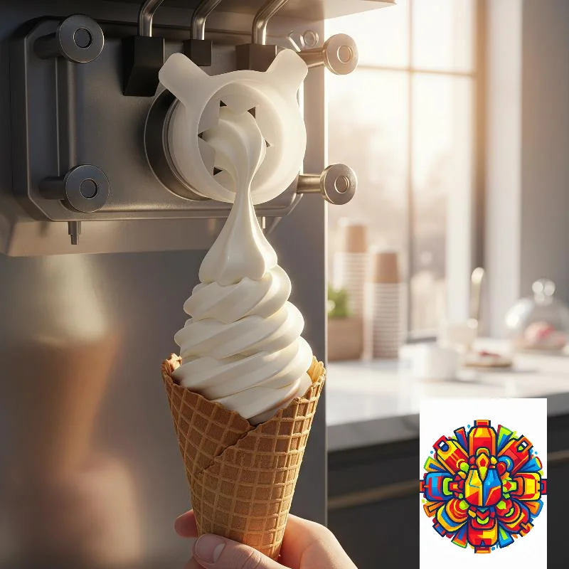 Waffle Cone Maker - 꽃 모양 아이스크림 콘 제조기 식품