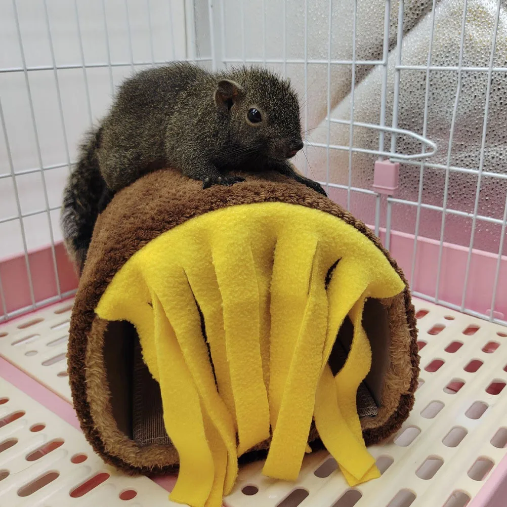 

Guinea Pig Tunnel Hamster Hideout Small Pet Tassel Nest Cooling Environment Comfortable Materials Attractive Design