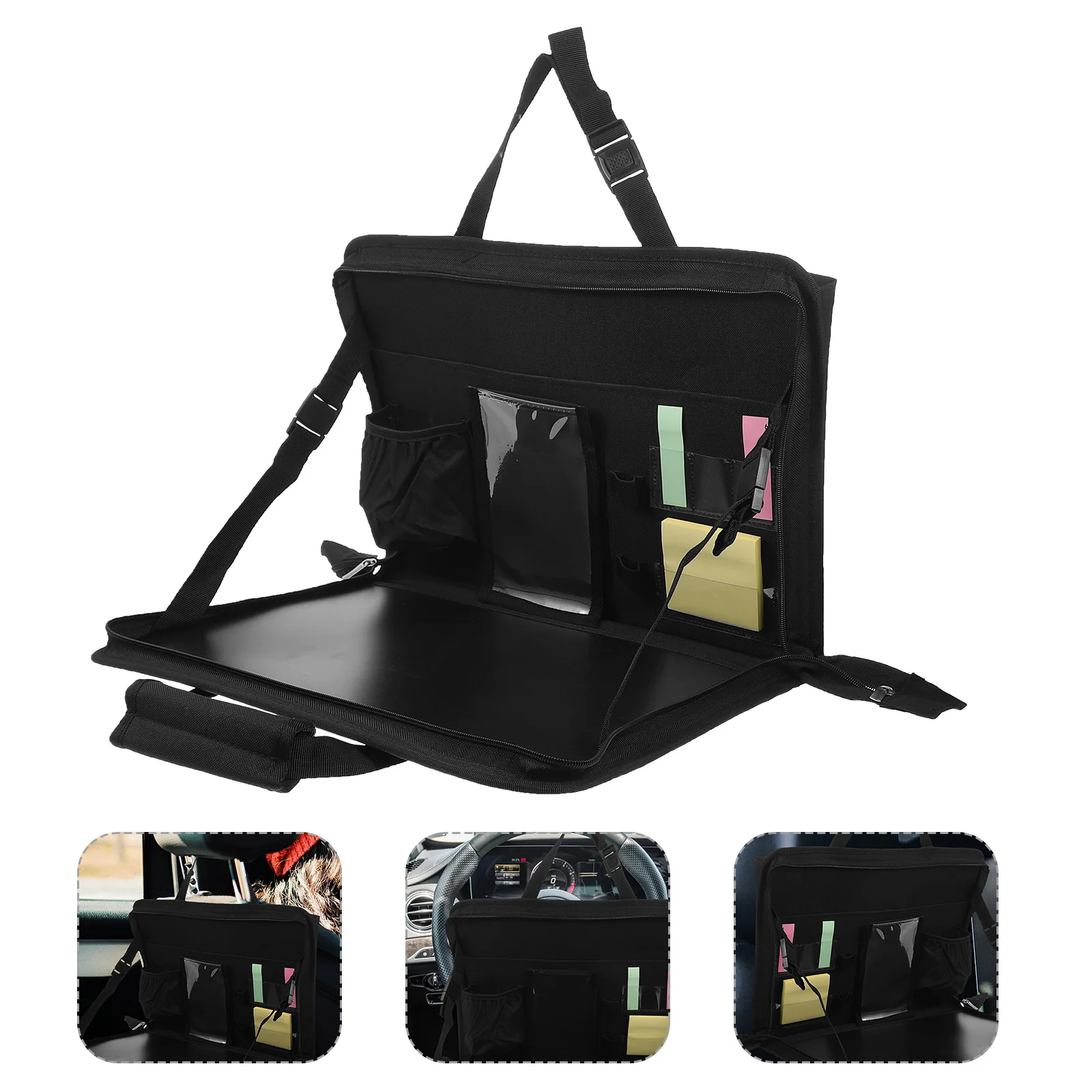 

Steering Wheel Tray Folding Car Desk Tray Portable Laptop Desk Oxford Cloth Durable Car Drink Table Vehicle Dining Table