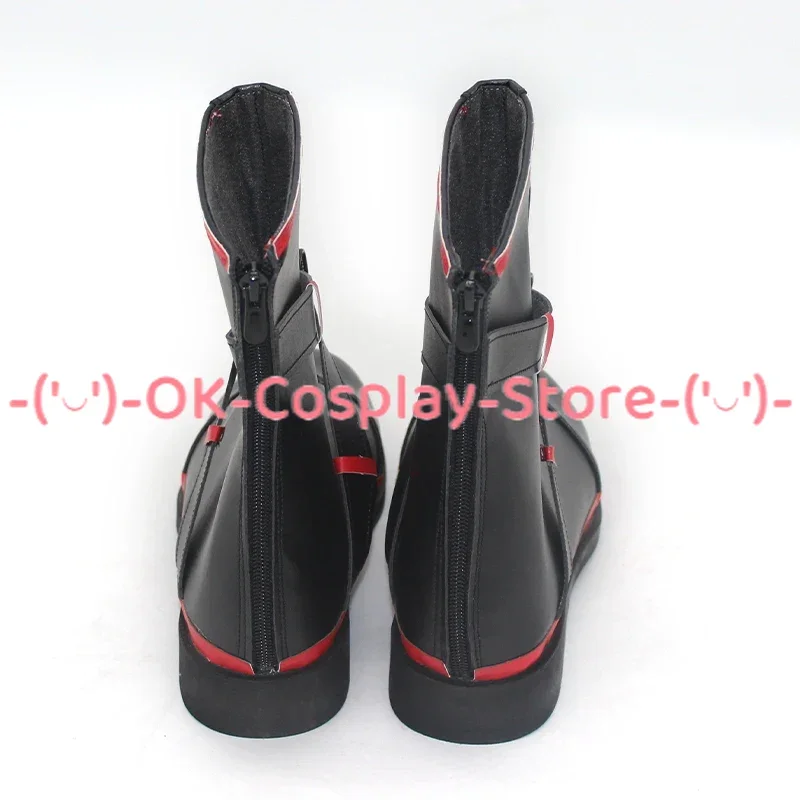 Kuzuha COSPLAY รองเท้า vtuber COSPLAY PROP รองเท้าหนัง PU รองเท้าเทศกาลฮาโลวีนทำเอง