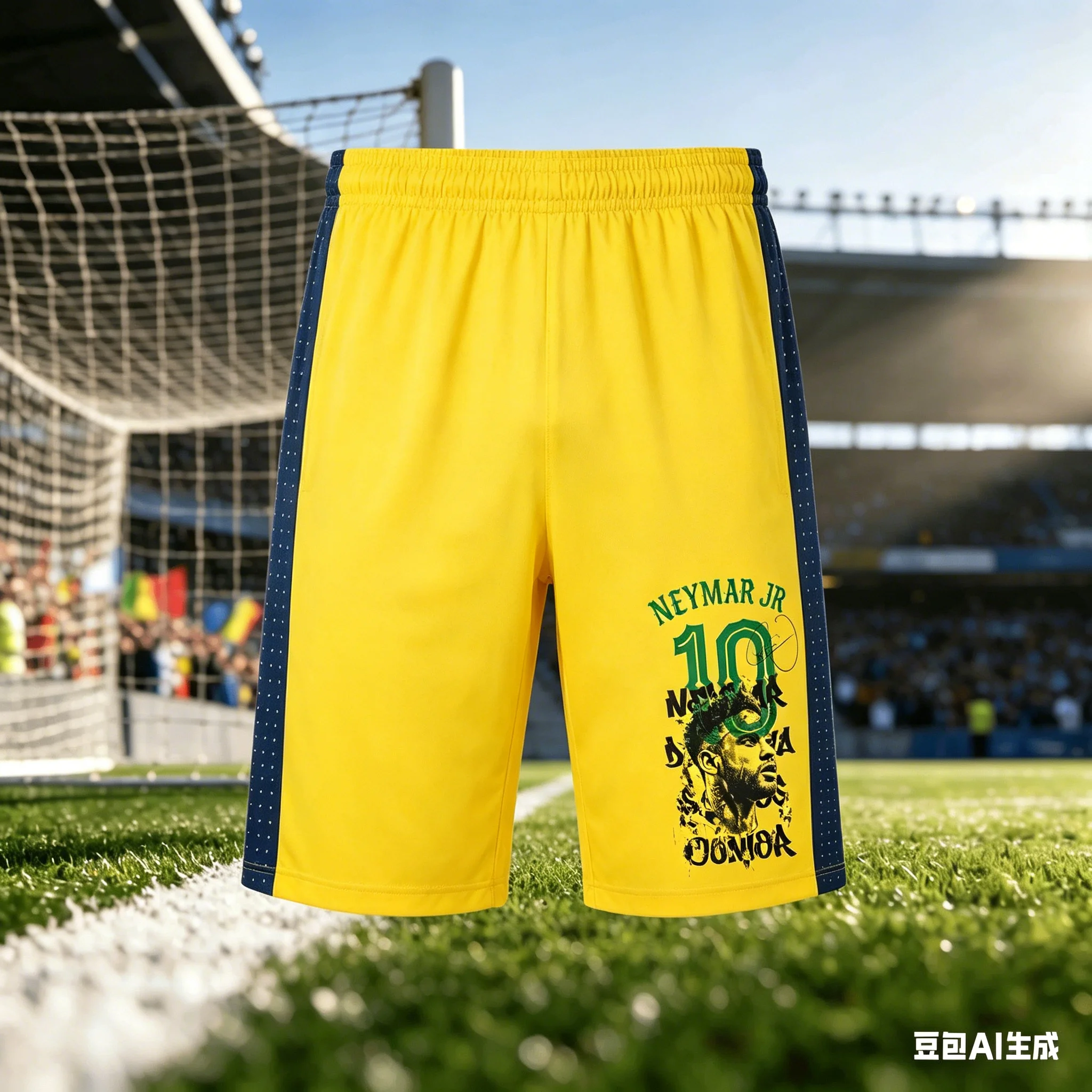 Soccer King Neymar No. 10 Shorts! Must-have Sports Casual Pants for Adult and Children's Fan Support