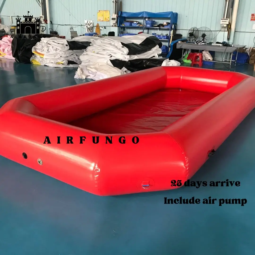 Commercial inflatable water swimming pool round outdoor with air pump kid's summer party water pool