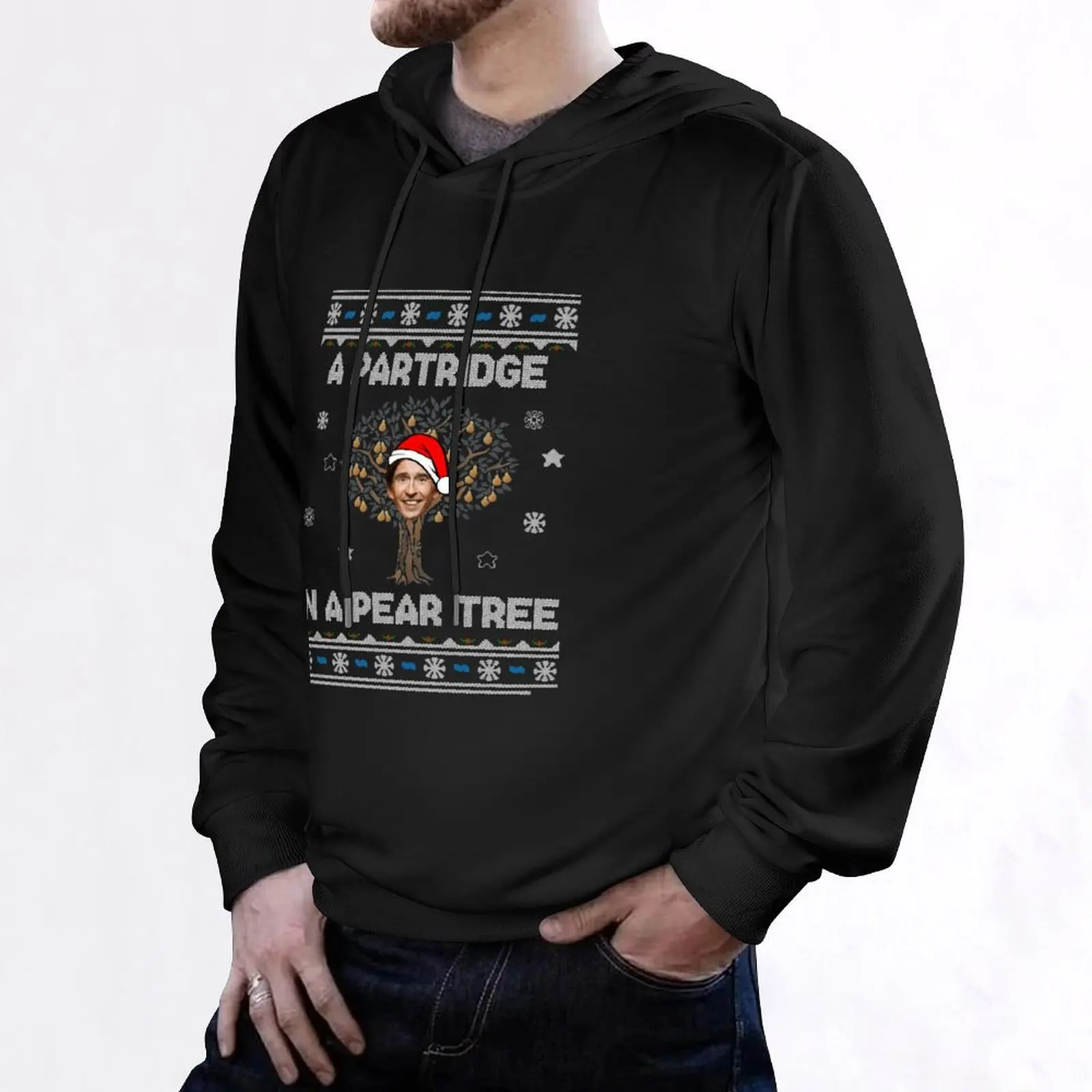 Alan Partridge In A Pear Tree Christmas Hoodie korean style clothes autumn clothes men's coat hooded shirt autumn hoodie