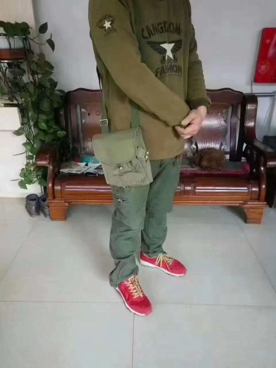 حقيبة مجلة أصلية من فائض الجيش الصيني من النوع 56 7.62 مع ختم صيني