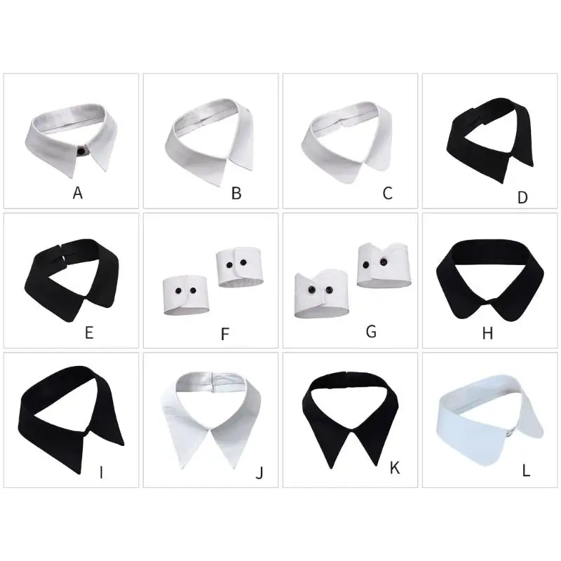 Adjustable Size Wrist Cuffs/False Collar Adult Blouses Removable Fake Sleeves Simple Wrist Cuffs for Women Teens Girls