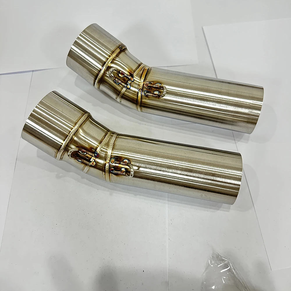 51mm F 800 GS ADV F800 GS Motorcycle Exhaust Muffler Middle Link Pipe For BMW F800GS 2008-2017 F650GS 2008-2012 F700GS 13-17