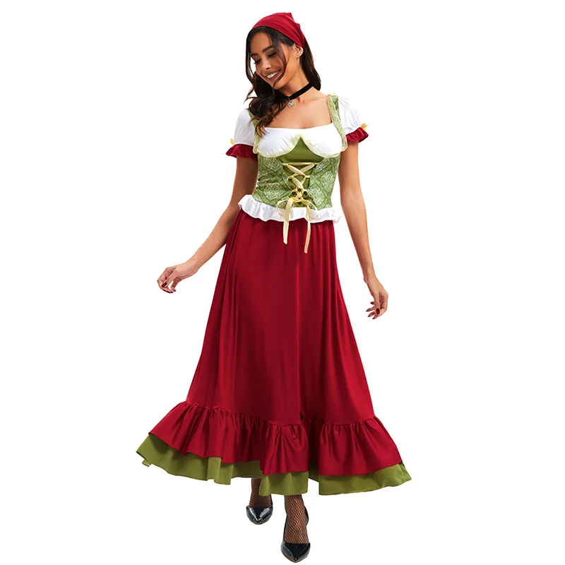 Deutschland München Oktoberfest Kostüm Bier Mädchen Kostüm Halloween Bar Ding Dong Arbeitskostüm Damenbekleidung