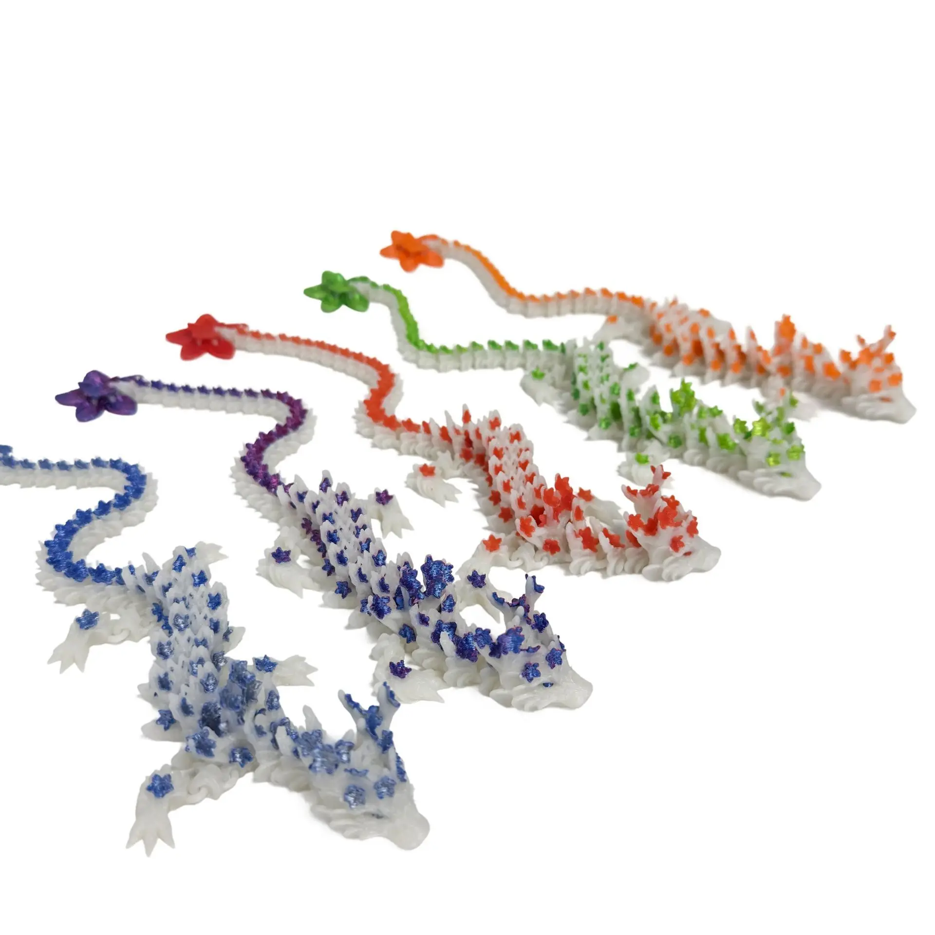 Jouet mobile d'Li-d'impression 3D, dragon chinois de simulation créative, paillettes Shoes, décompression, décoration de bureau, cadeau d'ornement