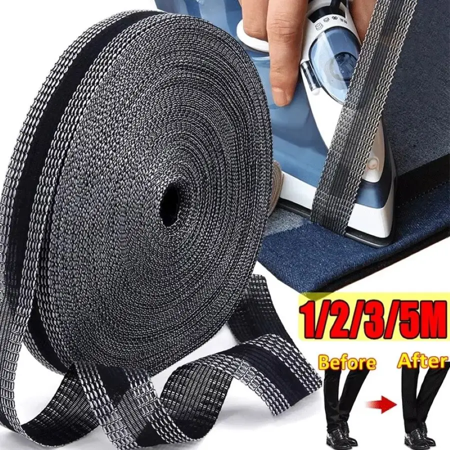 1/2/3/5M Pants Edge Shorten Self-Adhesive Tape for Trousers Patch Legs Pants Edge Shorten Sewing Tool Suit DIY Sewing Fabric