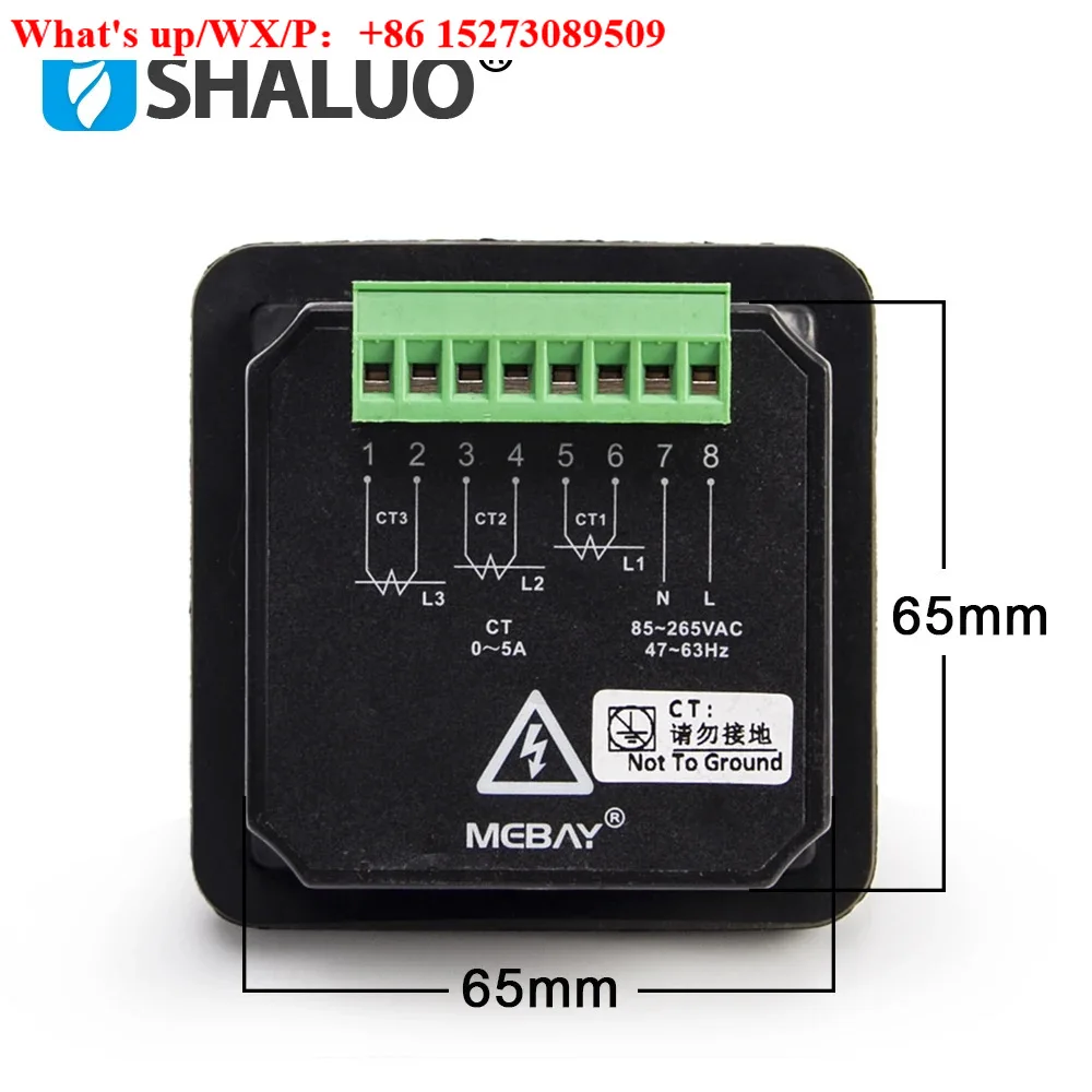 Original MEBAY GV23AT MKII Generator Digital Instrument 3-Phase AC AC Current LED
