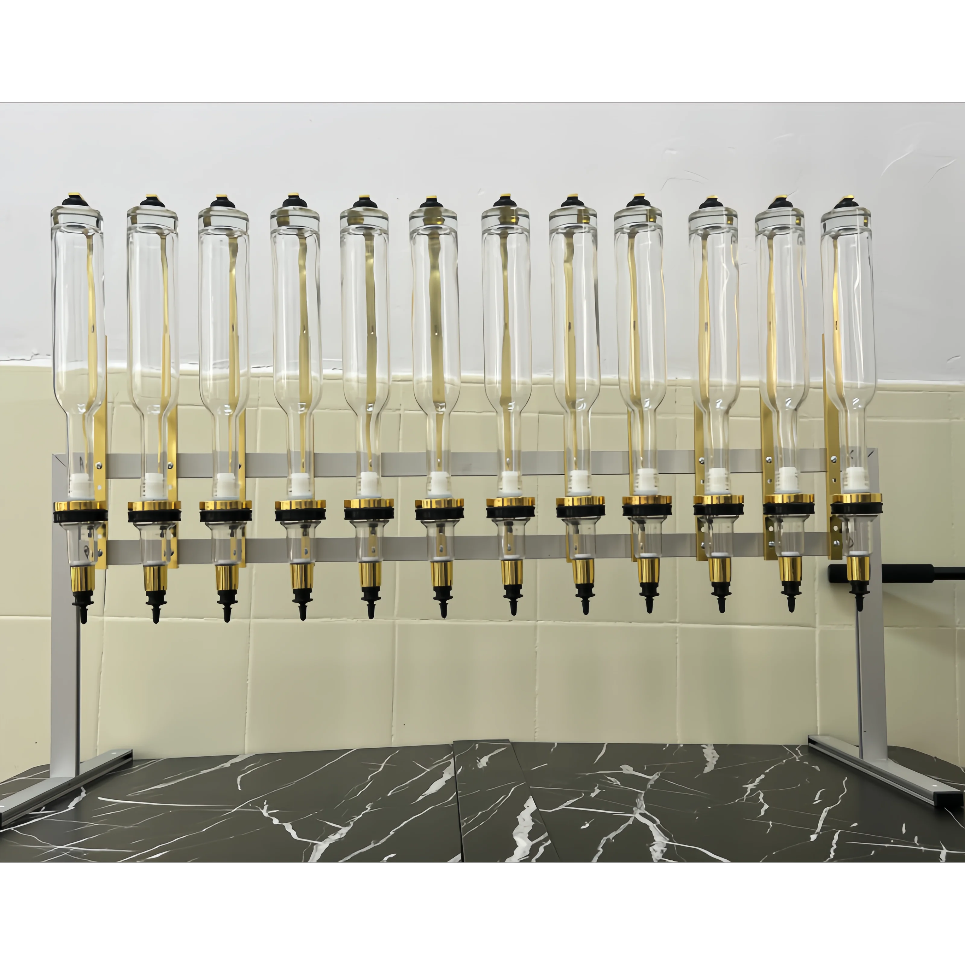 

Newly Designed Desktop Wall-Hanging 12 Bottles Perfume Dispenser 375ML/Bottle Liquid Filling Machine For Perfume Bar Cheap