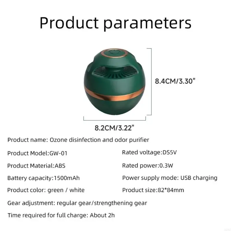 A0NC мини-USB дезодоратор для холодильника, электронный очиститель свежести, очиститель воздуха для холодильника, устранитель
