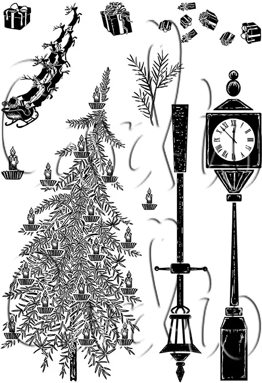 July 2026 New Christmas Joy Collection Snow Clear Stamps Stencil for DIY Making Card Scrapbook Embossed Paper Stamps Supplies image 3
