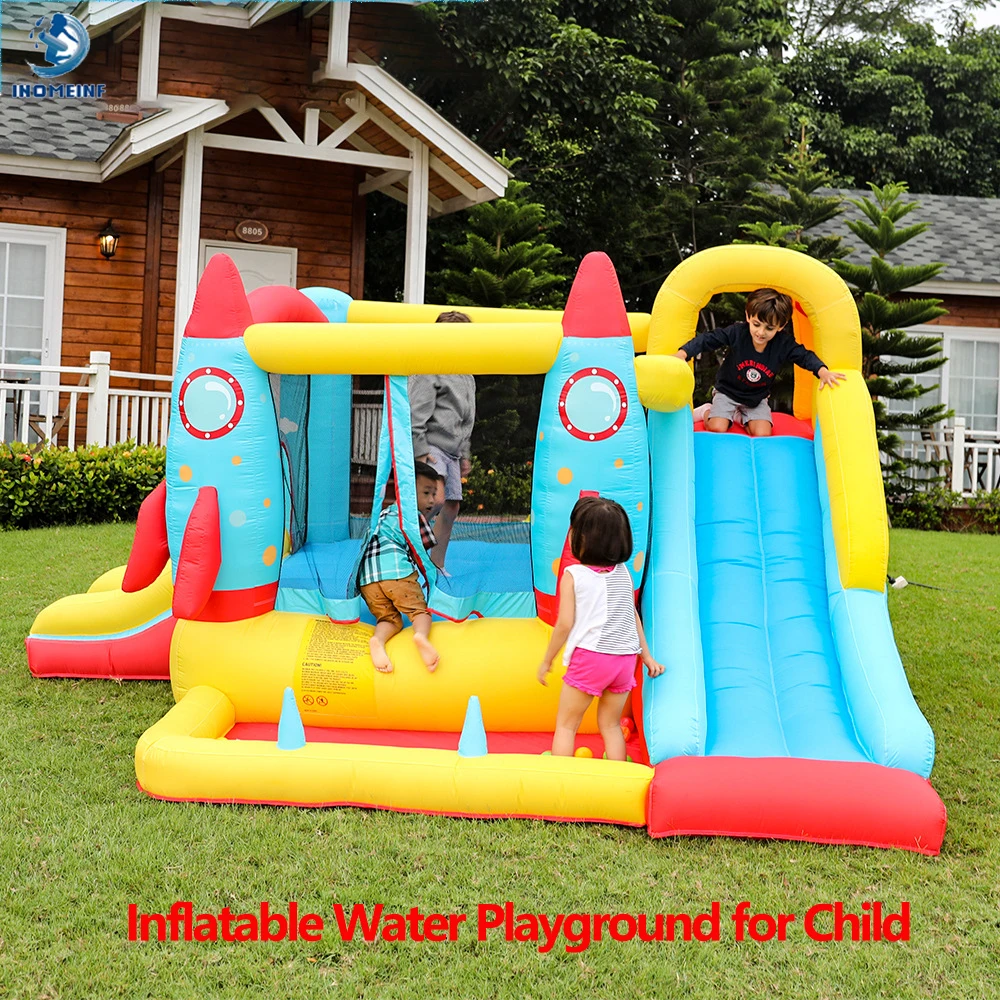 

Большой размер, надувная игровая площадка из ПВХ для детей 1–3 лет, 340x280x185 см, лужайка, уличный надувной замок, комбинированные горки для водных видов спорта