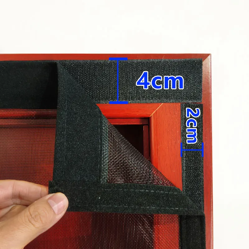 Strong Magnetic Door Mosquito Net Screen Mesh Black White Gray Custom Size Curtain Fly Insect Auto Closing Invisible For Outdoor