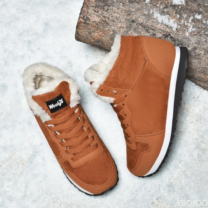 

Новая зимняя мужская повседневная удобная теплая хлопковая обувь, модные зимние ботинки, большая мужская обувь с высоким берцем, увеличивающая рост интерьера