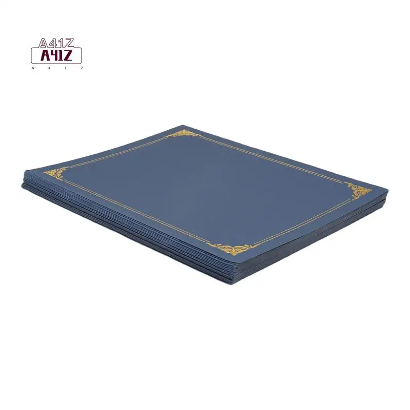 

A41Z-Certificate Holders, Diploma Holders, Certificate Covers With Gold Foil Border For Letter Size 8.5X11 Inch