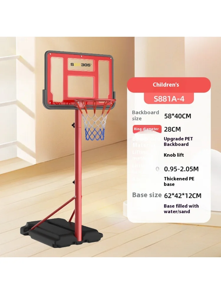 屋内および屋外用移動式バスケットボールスタンド 子供用 大人用 バスケットボールフープ 調節可能なバスケットボールスタンド