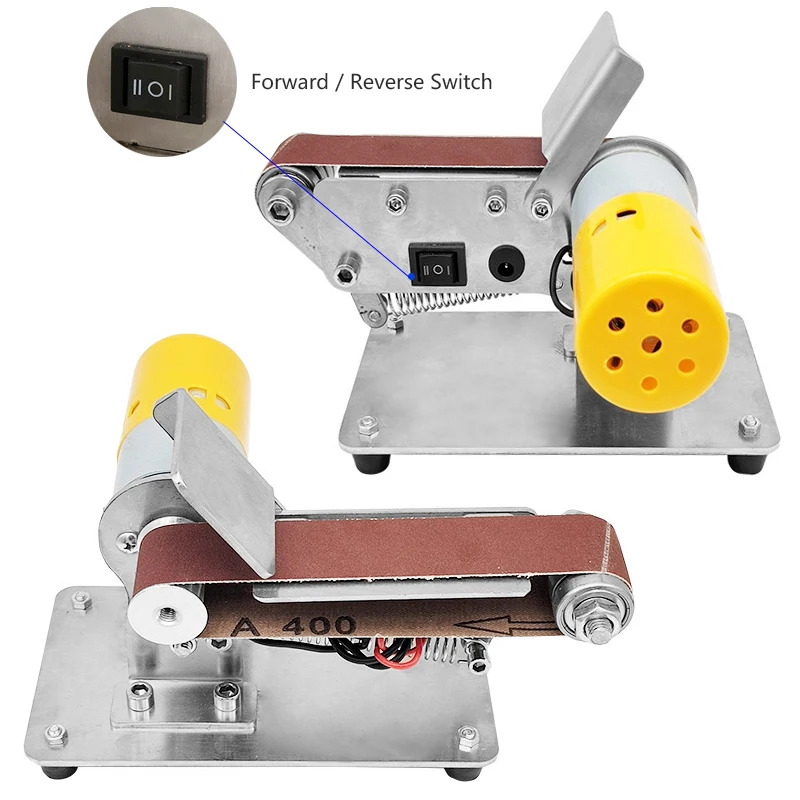 775/795/895 Motor Mini Electric Belt Sander Multifunctional Grinder Disc Grinder DIY Polishing Grinding Machine With Accessories