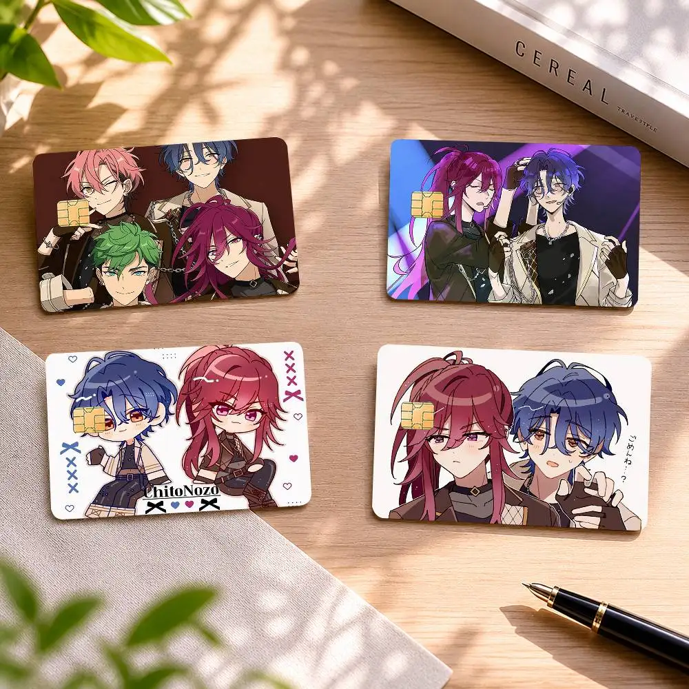M-MELLOW DEAR Enstars Juego de 4 Pegatinas Holográficas Láser para Tarjetas de Crédito, Débito y Bancarias