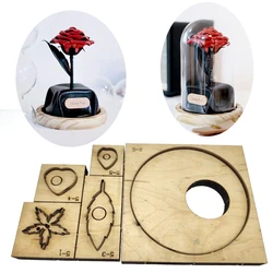 New Japan Steel Blade Wooden Die Wallet Leather Craft Punch Hand Tool Handmade rose Cut Knife Mould leather sewing