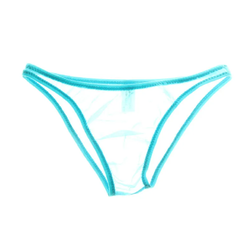 Damen Low-Rise Mesh-Triangel-Slips, transparente Glitzer-Mesh-Unterwäsche, atmungsaktive sexy Damenhöschen