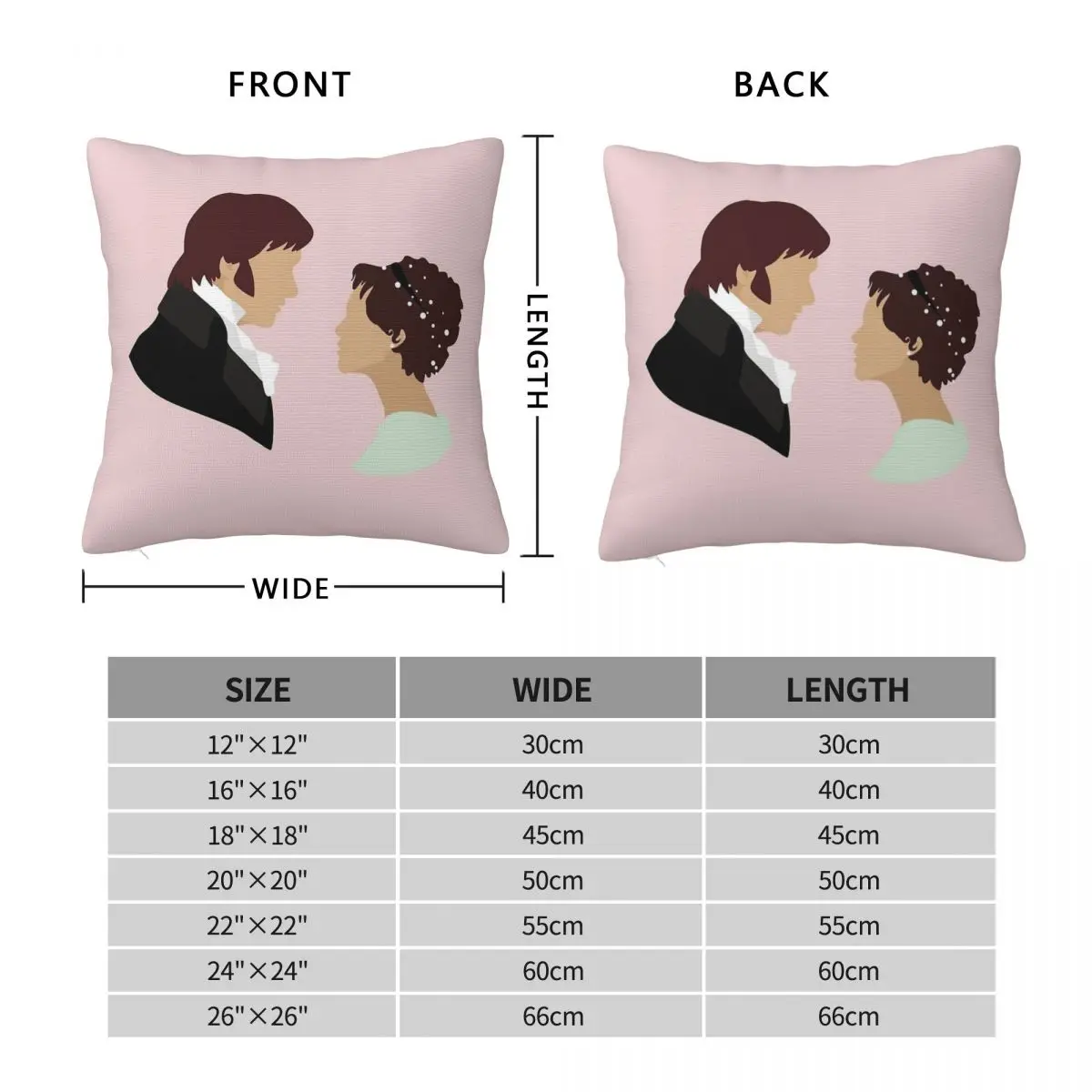 Pride And Prejudice Art Pillowcase Polyester Linen Velvet Pattern Zip Decor Car Cushion Cover 18