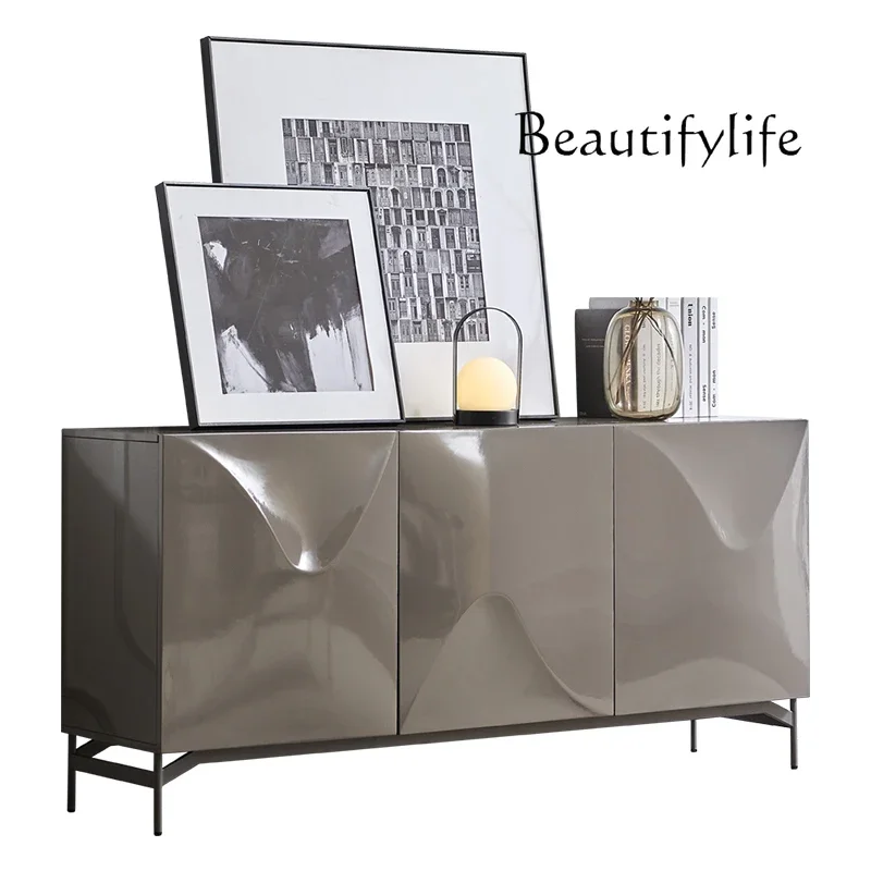 

XR Nordic Modern Dining Side Cabinet Designer Simple Side Cabinet Living Room Artwork Antique Creative Locker