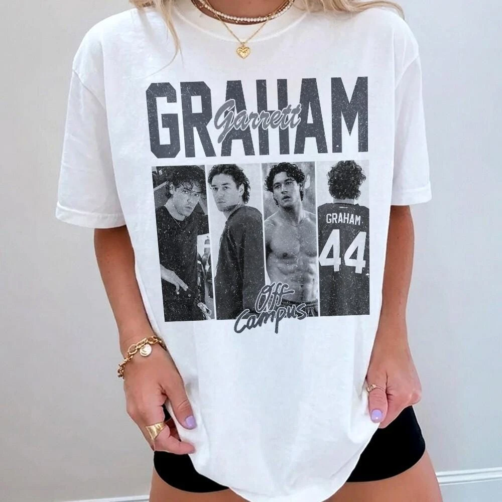 TV Off-Campus Garrett Graham Graphic Briar University 2026 T-Shirt 100 % Baumwolle Unisex Herren Damen T-Shirt Y2k Fans Casual Tee – Detail 10