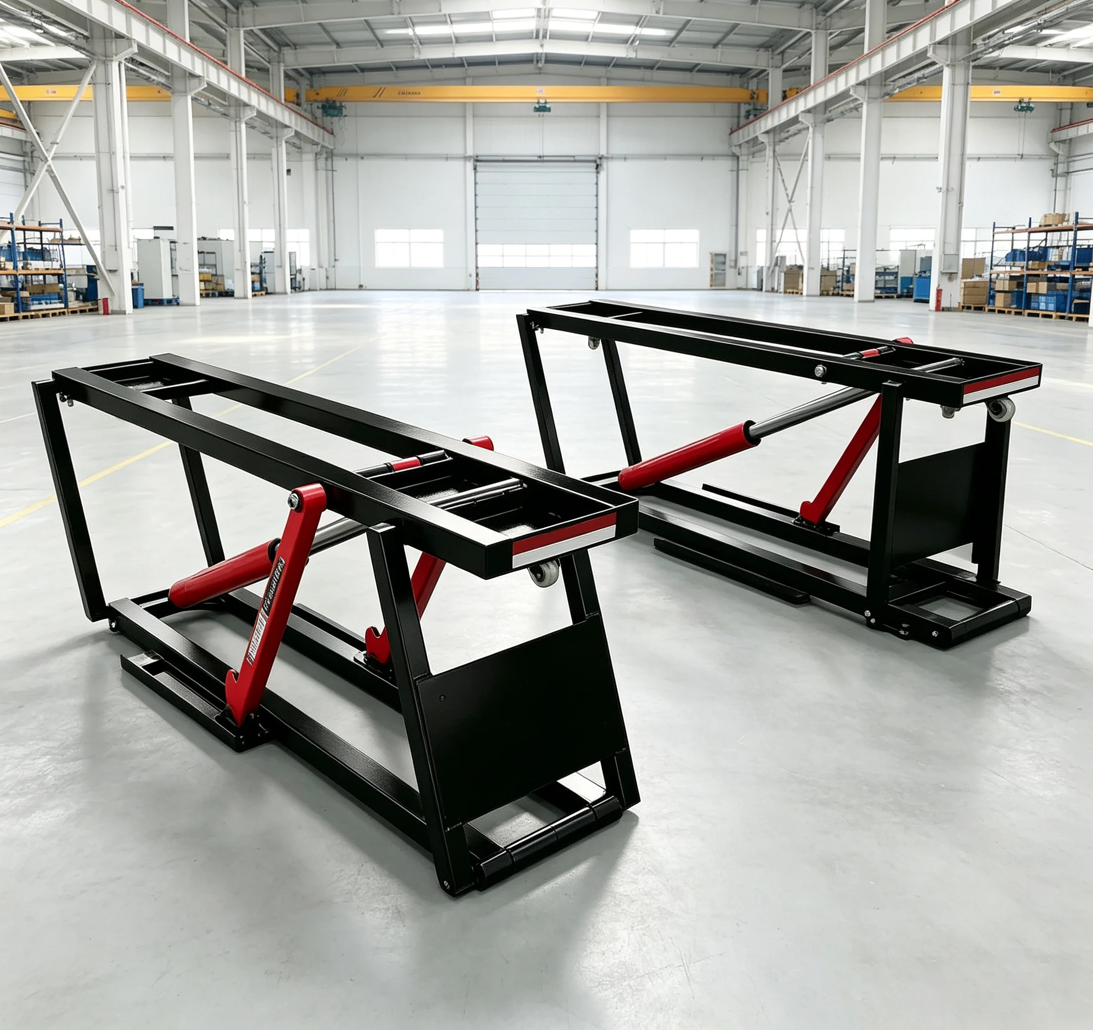 Baiwo 2.5 Ton Hydraulic Mobile Scissor Car Lift CE Certified For Low Ceiling Workshop Home Garage