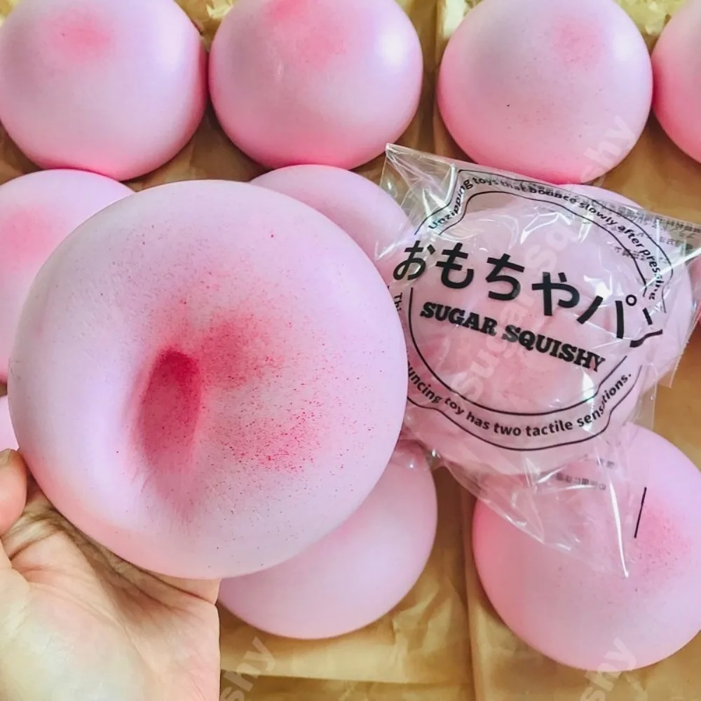 Squishy Simulierte Rosa Brötchen Quetschspielzeug Weiches Stressabbau-Spielzeug Langsam Aufsteigend Sensorisches Fidget-Spielzeug für Angstzustände ADHS Autismus Geschenke für Kinder