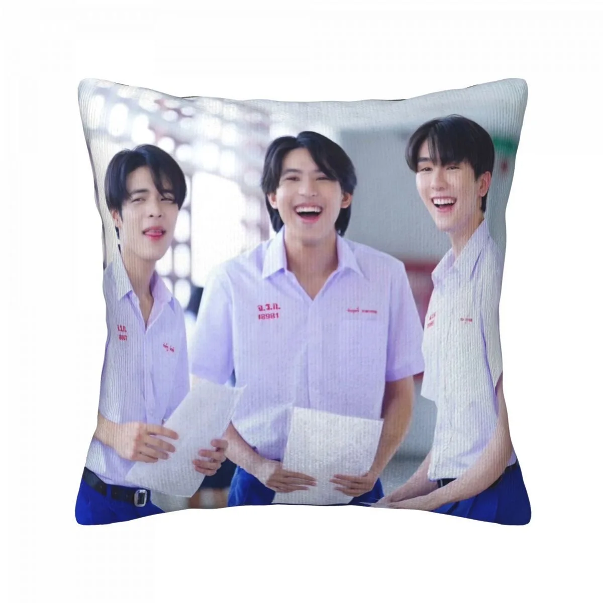 Forcebook Magazine Cover Poster Double-sided Printed Pillowcase Thai TV A Boss and A Babe Drama Stills Home Decor Cushion Cover