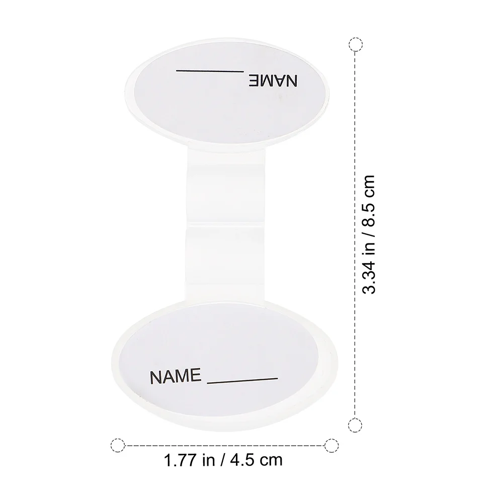 6 قطعة سماعة الطبيب اسم العلامة حامل معرف تحديد لوحة التصميم الإبداعي سهلة الاستخدام وتحديد مشبك العلامة