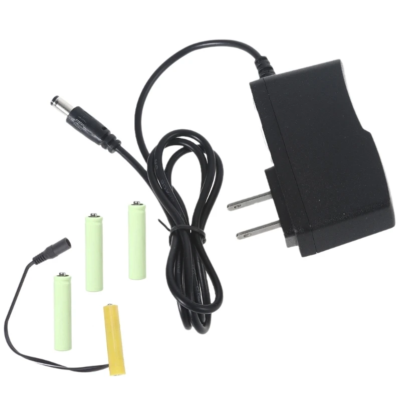 6V LR3 AAA Battery Eliminators Power Supply Cable Replace 4x 1.5V AAA Battery for Electric Toy Clock LED Lights K1KF