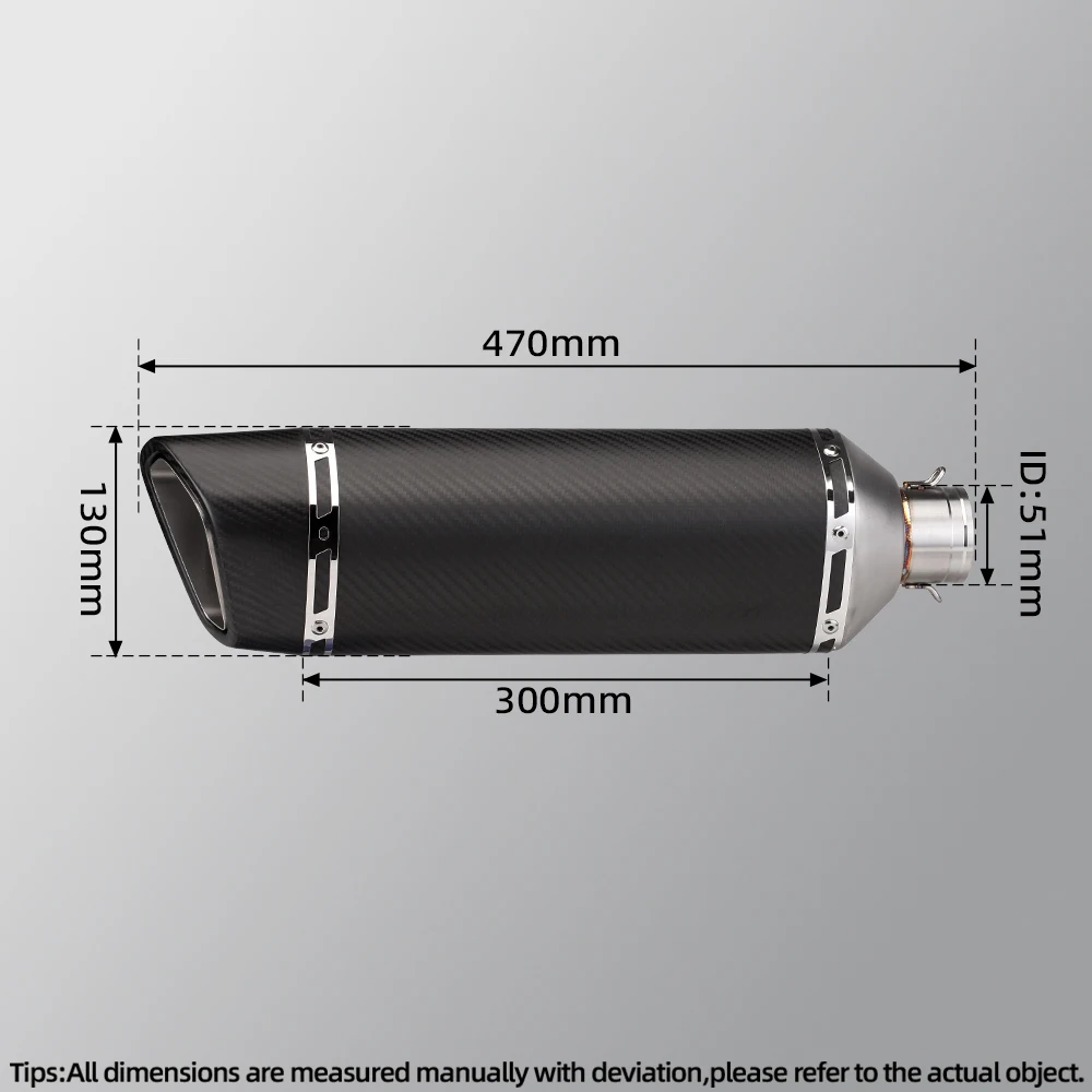 

Slip On Motorcycle Full Exhaust SystemHeader Front Link Pipe Connect Carbon Fiber Muffler For R25 R3 MT03 2015-2024