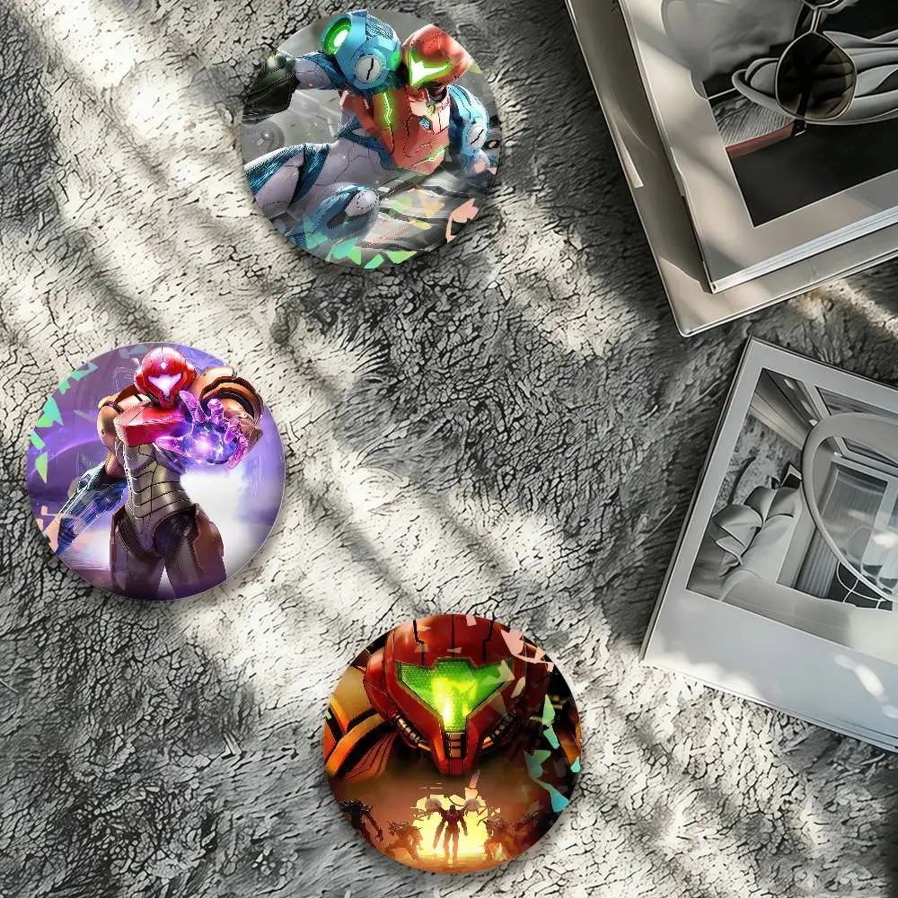 Game M-Metroid P-Prime 4 B-Beyond Laser Badge Pins Handmade Brooches for Backpack Gifts Bag Decor Fans Collect