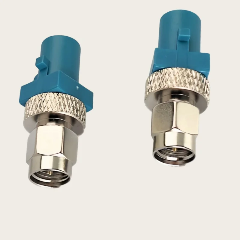 1pcs/lot Fakra -Z type automobile Adapter Fakra Male to SMA Male RF Coaxial  traight Adaptor