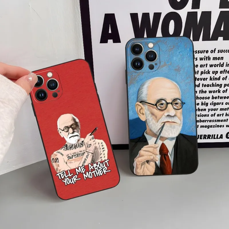 Sigmund Psychoanalysis Freud Phone Case For Iphone 15 14 13 Pro Mini 11 12 Max Xr X Xs 7 8 Plus 6 Cover