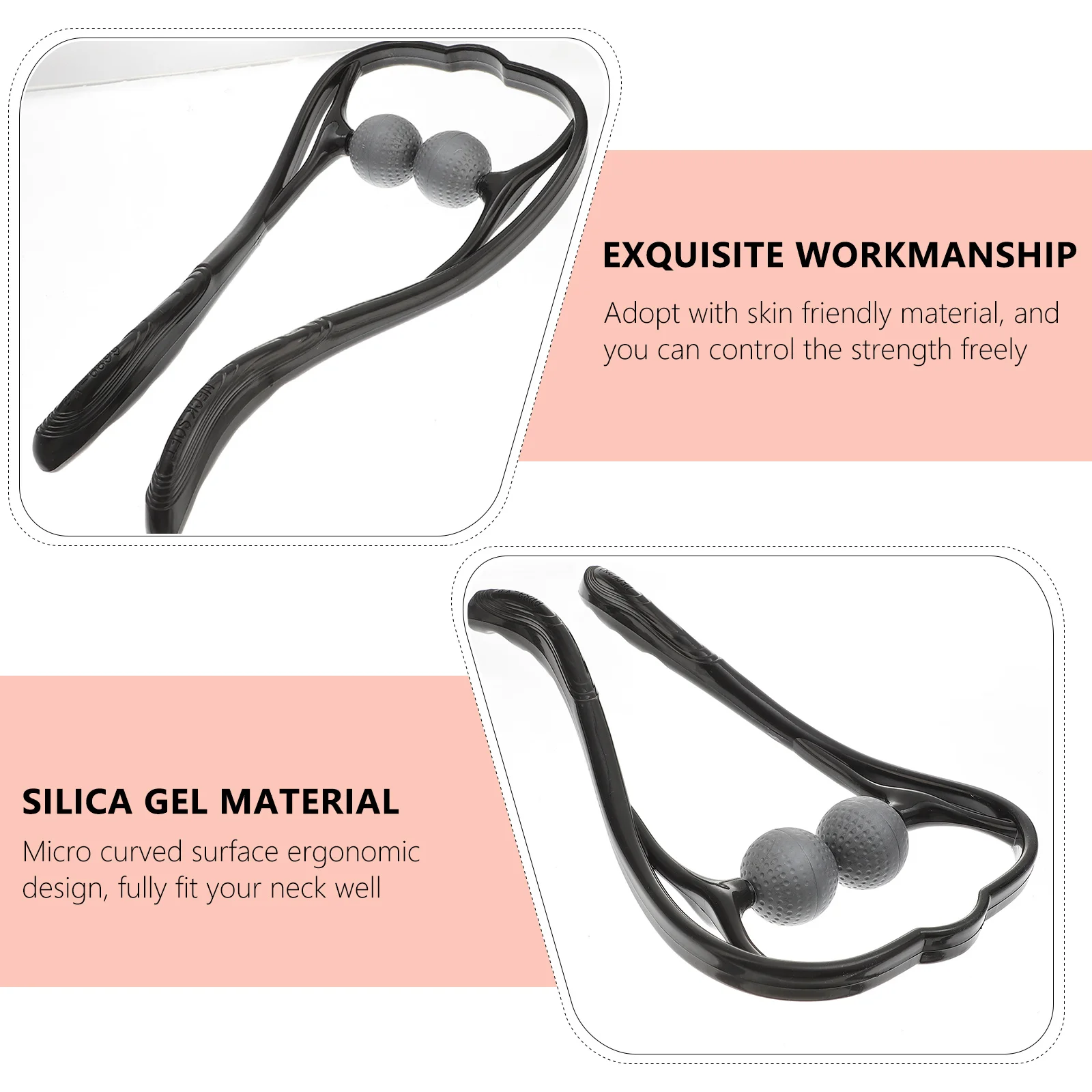 جهاز تدليك مريح للرقبة يعمل يدويًا، تصميم مريح يدعم حل التدليك الصحي لتخفيف الآلام #1