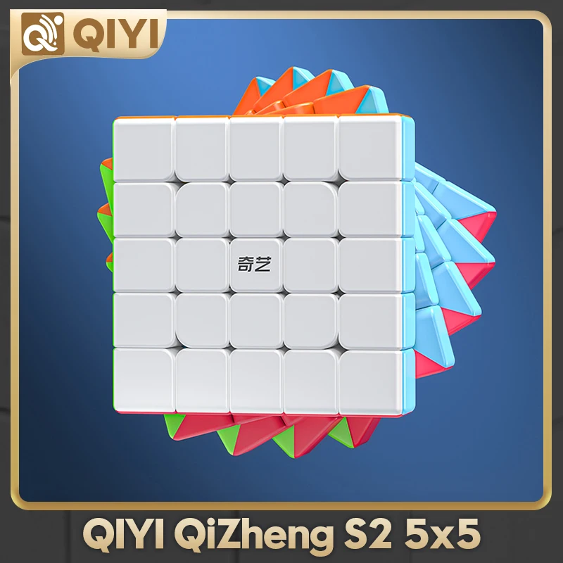 [CubeFun] Qiyi 5x5 Cube Qizheng S 5x5x5 Magic Professional Speed Cube Stickerless Anti-stress Toys for Children Cubo Magico Gif