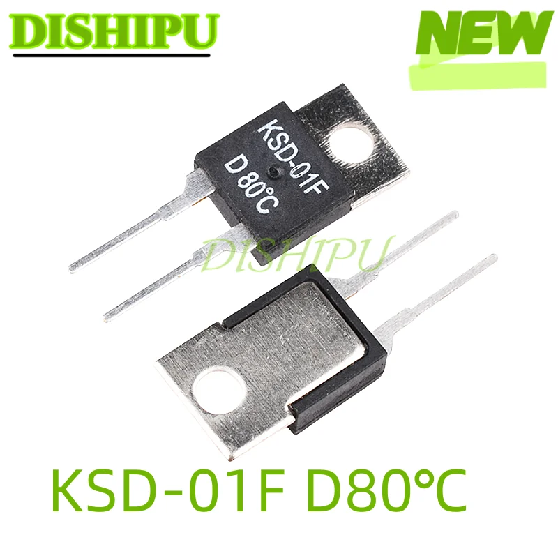 5Pcs,Ksd-01F Juc-31F Temperature Switch Relay Normally Closed Thermal Control Open40/45/50/70/80/95/100/110/120/125/130,Degrees Celsius