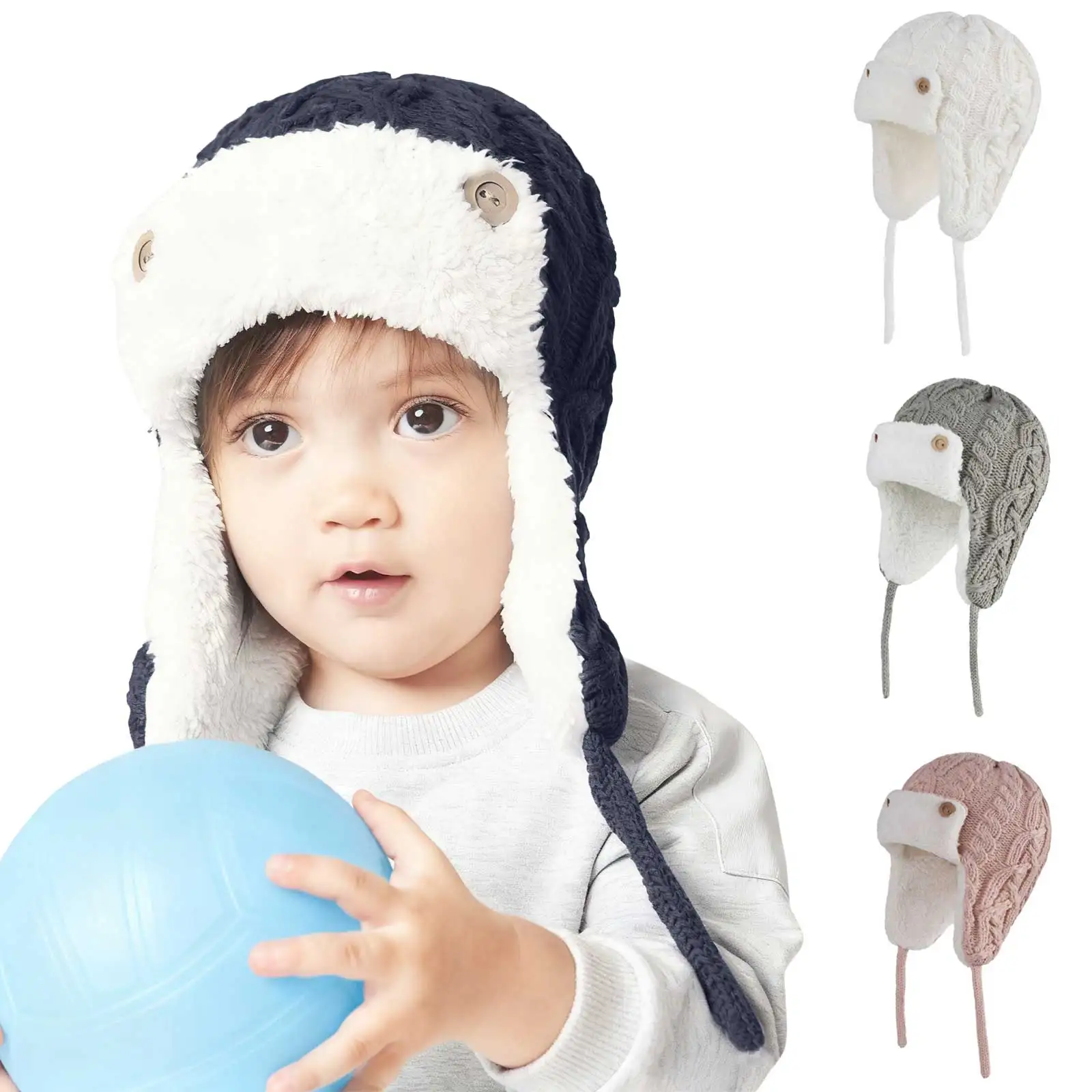 

Baby Summer Hat Trapper Hat With Ear For Toddlers Kids Warm Fleece Lined Winter Earflap Hat For Boys Girls Little Boys Hats