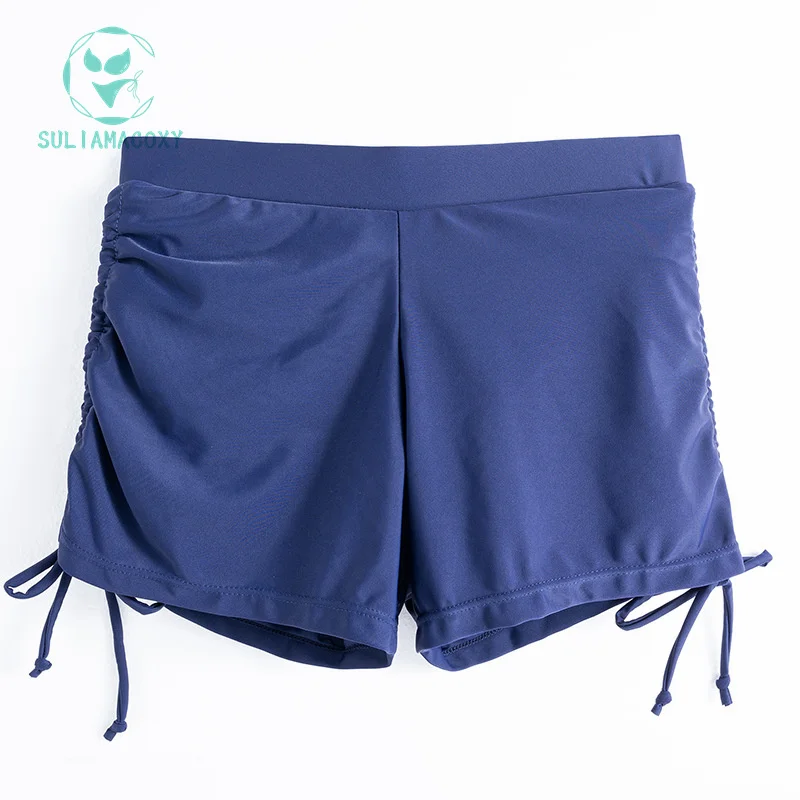 Pleated Fashion Period Underwear Wrap Hip Strap Slim Stretch Yoga Fitness Beach Surfing Bathing Suit Menstrual Pants