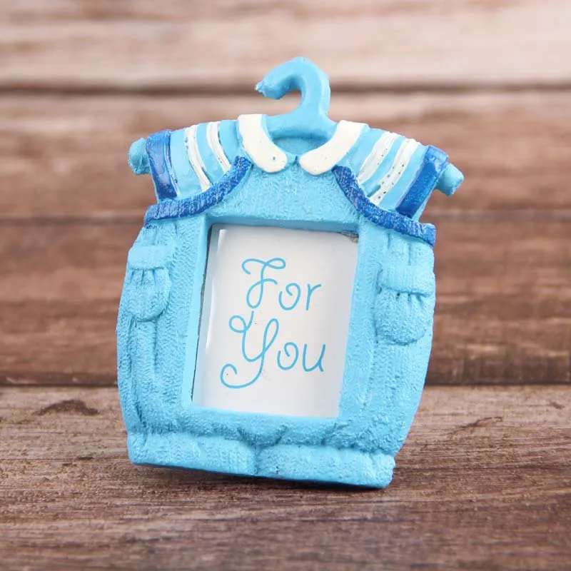 Baby Boy Themed Blue Onesie, Photo Frame, Newborn, Baptism Gift, Birthday Party, Cute Giveaways, 6Pcs