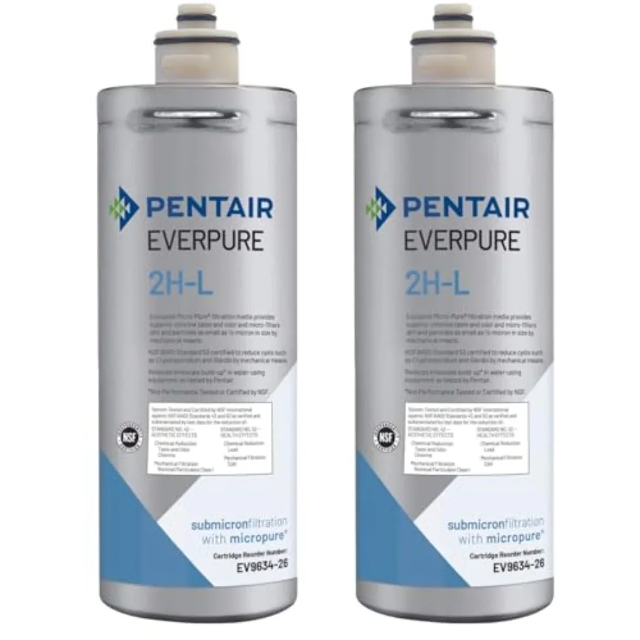 

Сменный фильтрующий картридж 2H-L A100 Pentair S-54 для охладителя воды, сертифицированный NSF, 2 шт.