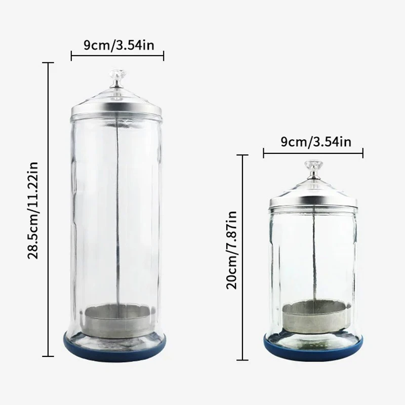 Barber Sanitizing Disinfection Sterilizer Jar Comb Sterilization Tank Barber Glass Cleaning Spa Eyelash Extensions Nail Tool