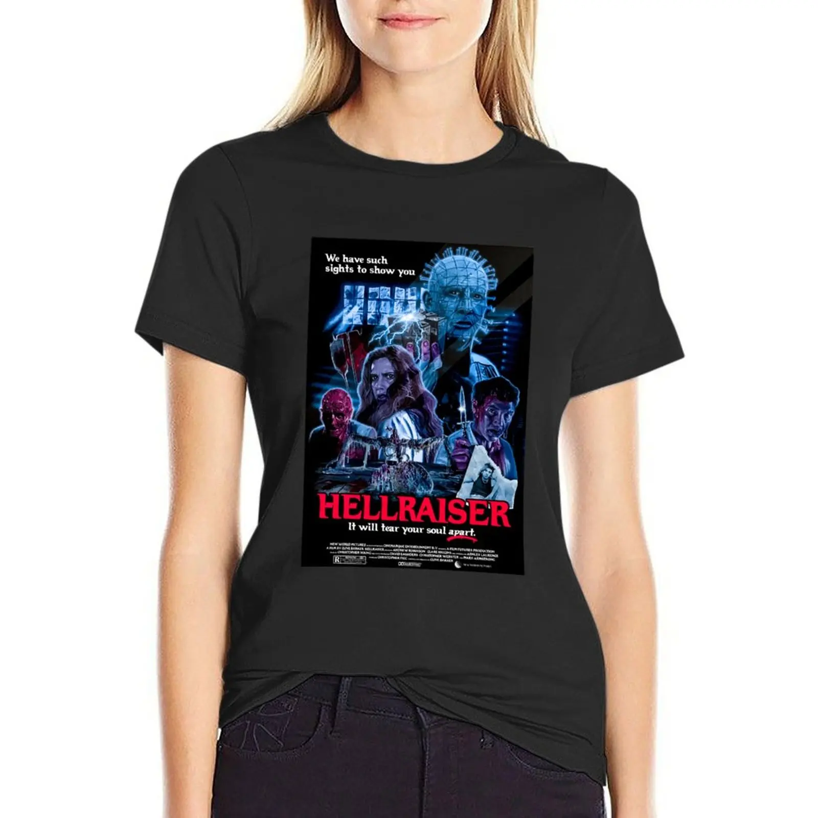 Hellraiser T-Shirt tops graphics quick-drying workout shirts for Women